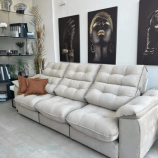 Loja de estofados em Porto Alegre. Sofá retrátil. Pronta entrega e personalizado